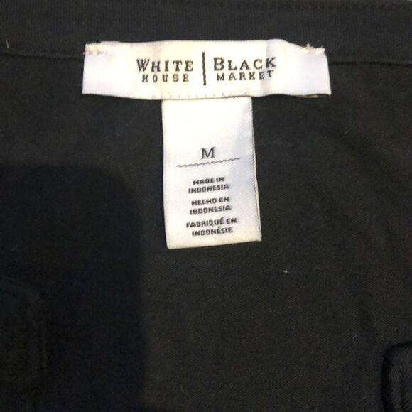 WHBM Black Medium Sleeveless Shirt - Picture 3 of 5